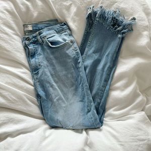 Free people frayed hem jeans